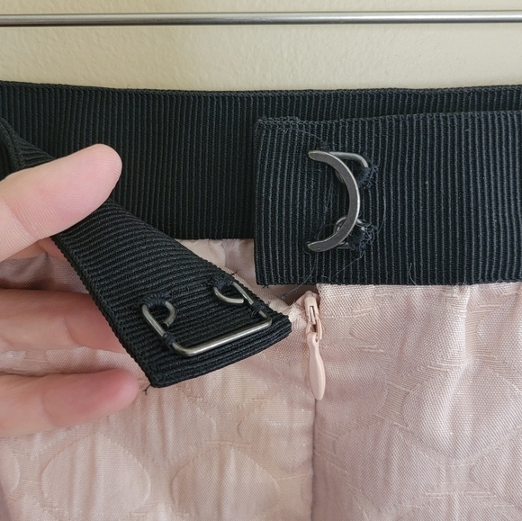 LOFT | Pale Pink Shimmery Metallic Mini Skirt Size 6 - Picture 4 of 6